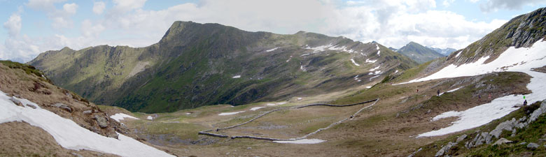Veduta su Cima Scala, Cima Lemma e cresta 