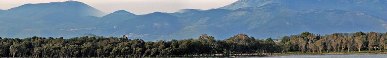 Panoramica dal Lago Fogliano al promontorio del Circeo (LT) - maggio 09