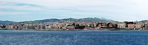 Panoramica sulla costa ligure da Genova a Nervi - foto Armando Lombardi
