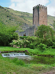 Laghetto con la Torre di Ninfa - foto Armando Lombardi