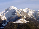 La splendida piramide del monte Cavallo innevato - foto Daniele Bonalumi