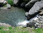 Cascata d'acqua cristallina sul sentiero per il Brunone - foto Diego Zanchi