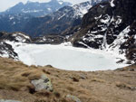 Il Lago Sucotto dal Lago Cernello - foto Diego Zanchi 14 aprile 2007