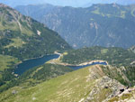 Lago Marcio e del Becco dal Pizzo del Becco - foto Diego Zanchi 14 luglio 07