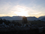 Tramonto dal paese di Ronzone in Val di Non - foto Diego Zanchi