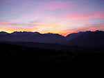 Tramonto sulla vallata di Fondo In Val di Non - foto Diego Zanchi