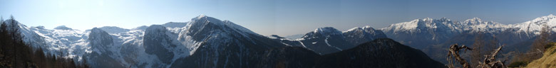 Panoramica dal Monte Calvera Panoramica dal Monte Calvera