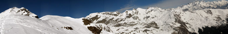 Panoramica in Corna Rossa al Pizzo Salina