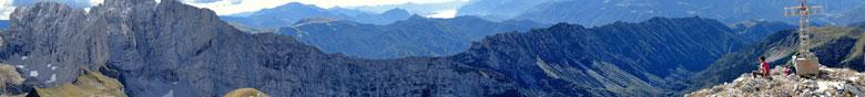 Panoramica dal Ferrante verso la Presolana ed oltre