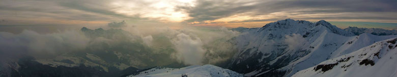 Dall'Arera tramonto in Conca di Oltre il Colle