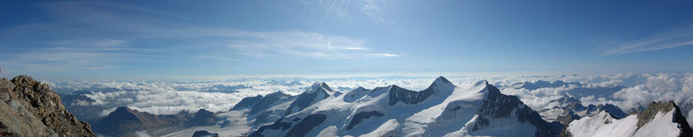 Dalla cima del Bernina verso N-E