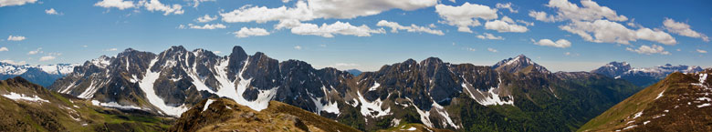 Dal Monte Gardena panoramica sui monti della Val di Scalve