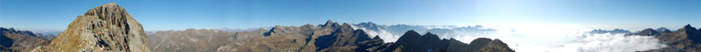 Panoramica a 360° da poco prima della cima del Cabianca