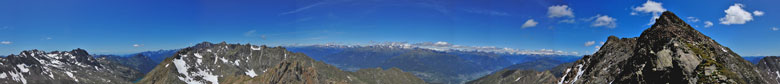 Panoramica 360° da Cima Caronella
