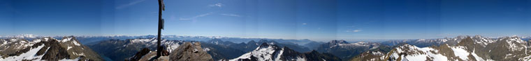 Panoramica a 360° dalla vetta del Gleno - foto Francesco Casati 14 giugno 09