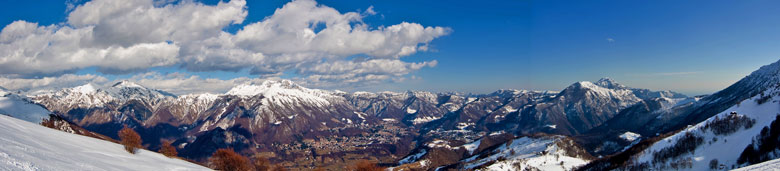 Dal Grignone vista verso la Valsassina