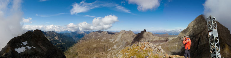Panoramica dal Pizzo Poris