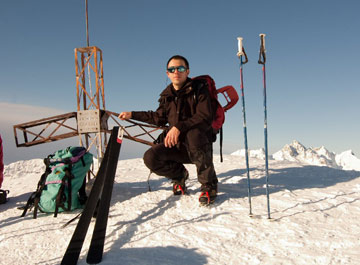 Al Passo di Manina e al Monte Sasna con tramonto al Rif. Capanna 2000 il 3 gennaio 2010 - FOTOGALLERY