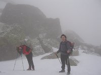 Salita in Val d'Inferno con neve e nebbia (9 marzo 08) - FOTOGALLERY