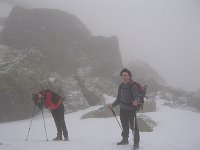 Salita in Val d'Inferno con neve e nebbia (9 marzo 08) - FOTOGALLERY