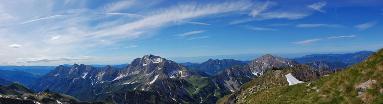 Panoramica dallo Spondone verso sud