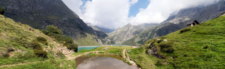 Panoramica a 360 immersiva al Rifugio Antonio Curò