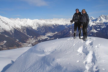 Bella salita invernale con ciaspole da Colere al Rifugio Albani domenica 31 gennaio 2010 - FOTOGALLERY