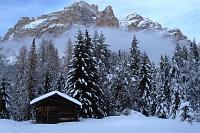 Splendide giornate nella quiete di S. Cassiano in Alta Val Badia ammantata di neve nel ponte dell'Immacolata 2009 - FOTOGALLERY