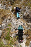 Stefano ed Elena sulla ferrata del Coren
