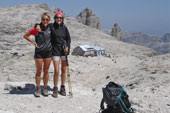 Gila ed Enza al Rifugio Bo - foto da Gigliola Ziglioli luglio 07
