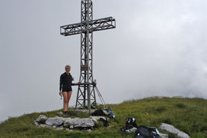 Gila in vetta a Cima Grem - foto Paola da Gigliola Ziglioli 23 giugno 07