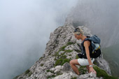 Roccette e nebbia in Grignetta - foto Gigliola Ziglioli 30 giugno 07