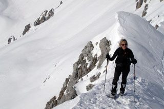 In cresta sul Pizzo di Corzene