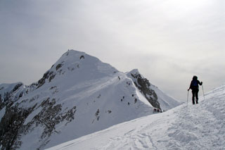 In vista della vetta del Pizzo di Corzene