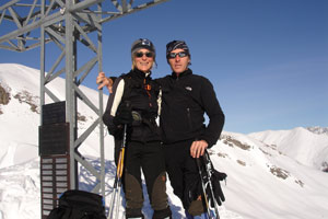 Gila e Marco in cima al Campioncino