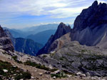 Rifgio Carducci dalla forcella Giralba nelle Dolomiti di Sesto - foto Giovanni Paolini