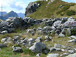 Ruderi forse di chiesetta di S. Sisto al Passo Dordona - foto Giuliano Morandi