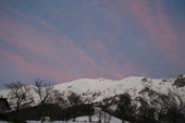 Tramonto invernale verso cima Grem - foto Giuseppe Begnis 27 dicembre 06
