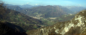 Panoramica sulla conca di Zogno - foto Giuseppe Civardi