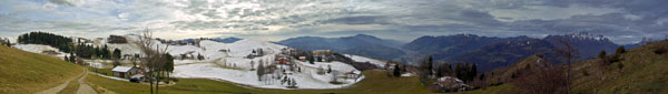 Gandino - Panoramica monte Farno dal roccolo