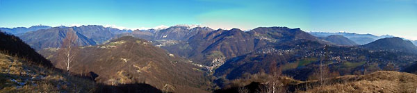 Panoramica da Salmezza verso la Val Serina 