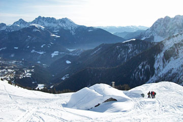 Salita scialpinistica da Teveno di Vilminore di Scalve al monte Barbarossa domenica 24 gennaio 2010  -  FOTOGALLERY