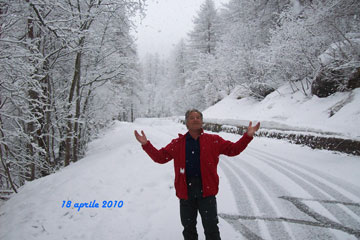 Travagliata escursione in Cima Roisetta (3394 m.) in Val d'Aosta domenica 18 aprile 2010 -  FOTOGALLERY