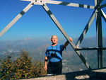 Jean Bedolis alla croce del Monte Zucco di S. Pellegrino Terme