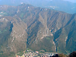 Dal Monte Zucco vista verso Ol pia' di S. Pellegrino Terme - foto Jean Bedolis