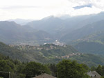 Vista autunnale da Miragolo su Somendenna e la conca di Zogno - foto Jessica Gritti
