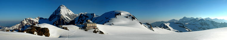 Panoramica dal ghiacciaio del Cevedale - Luca Vezzoni 22 giugno 08