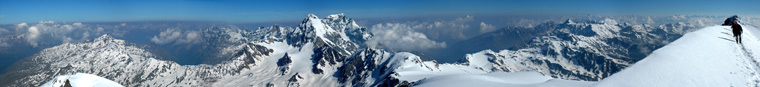 Panoramica dal ghiacciaio del Cevedale - Luca Vezzoni 22 giugno 08