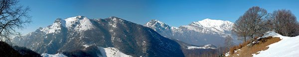 Le Grigne e il monte Due Mani - foto Luca Vezzoni genn 08