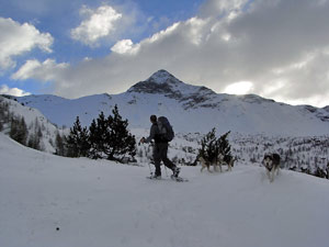 In Valmalenco al Rifugio Cristina con tanta neve l'8 dicembre 08  - FOTOGALLERY